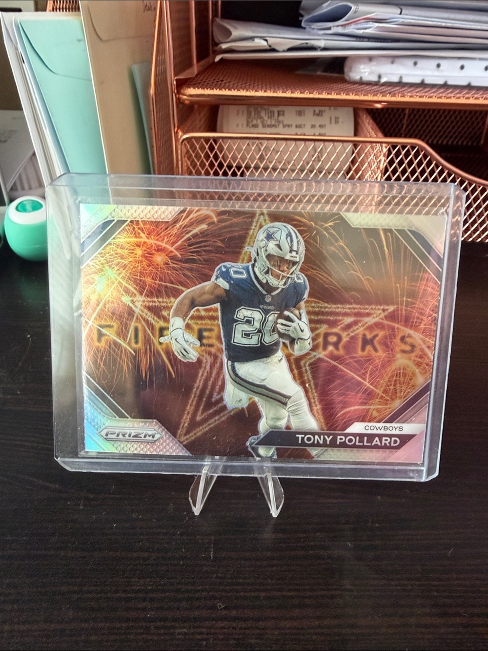 Tony Pollard Prizm Football Card - Dallas Cowboys